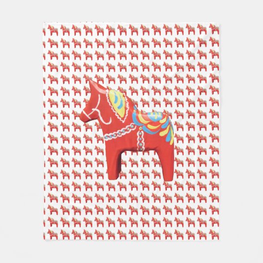 Dala Horse Blanket Fleece Deken (Voorkant)