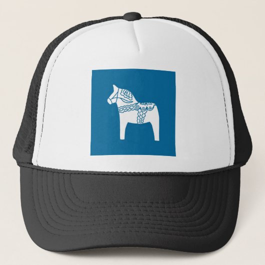 Dala Horse Blue Trucker Pet (Voorkant)