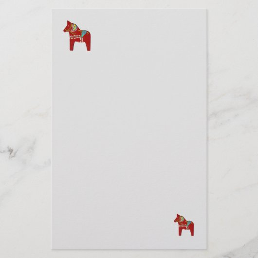 Dala Horse Briefpapier (Voorkant)