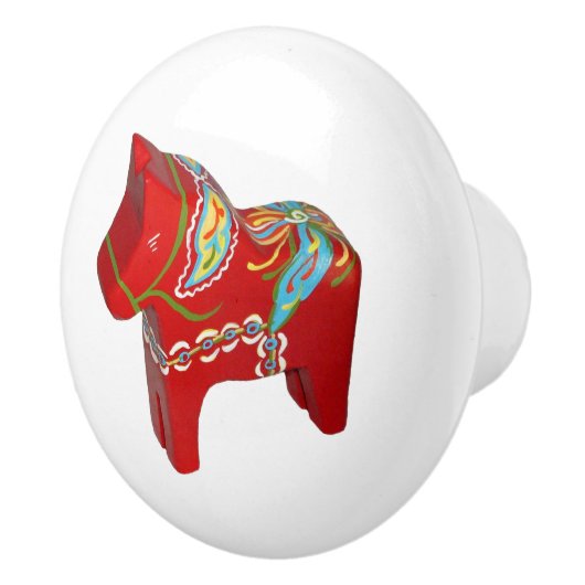 Dala Horse Ceramic Knob Keramische Knop (Rechts)