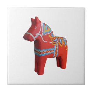Dala Horse Ceramic Tegel Tegeltje