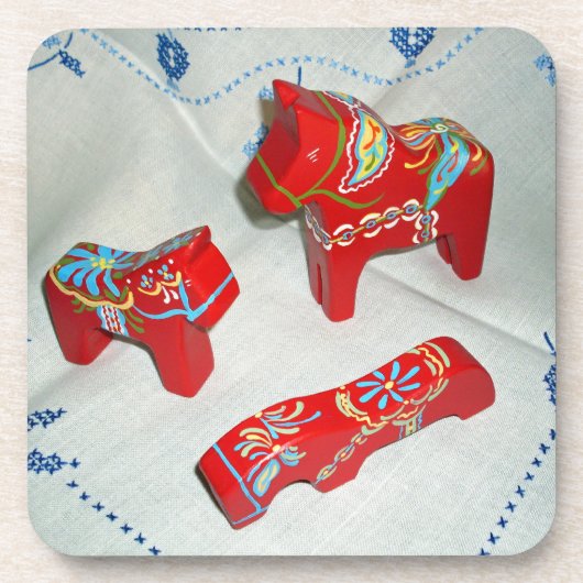 Dala Horse Collectie Onderzetters (Voorkant)