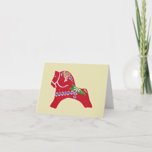 Dala Horse Collectors Notecard Kaart (Voorkant)