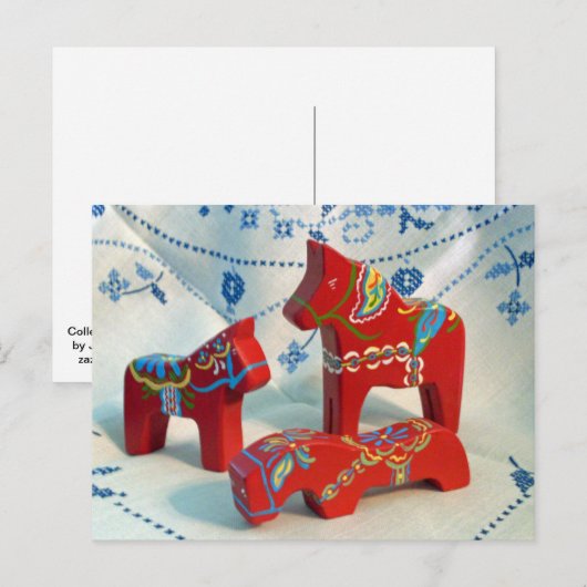 Dala Horse Collectors Post Kaart (Voorkant / Achterkant)
