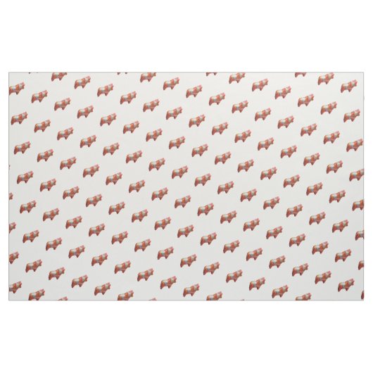 Dala Horse Cotton Fabric Stof (Yard (91,4 cm))