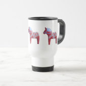 Dala Horse Forensenmok Reisbeker (Voorkant rechts)