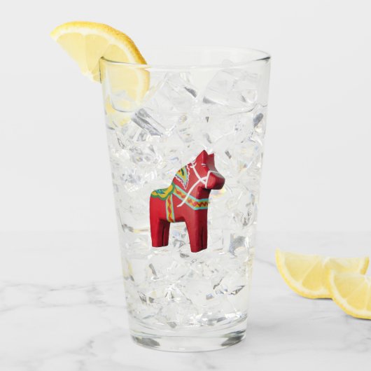 Dala Horse Glas (Voorkant ijs)