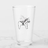 Dala Horse Glas (Achterkant)