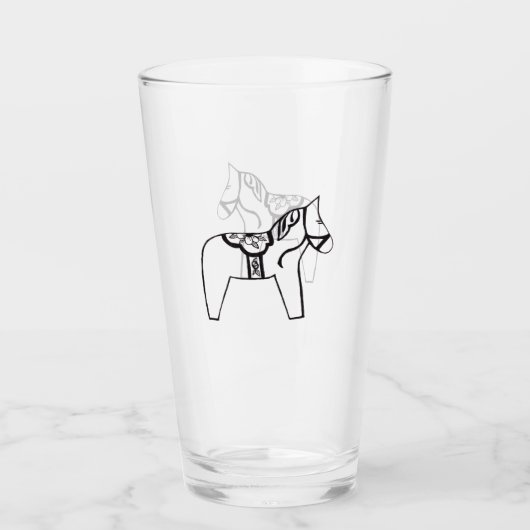 Dala Horse Glas (Voorkant)