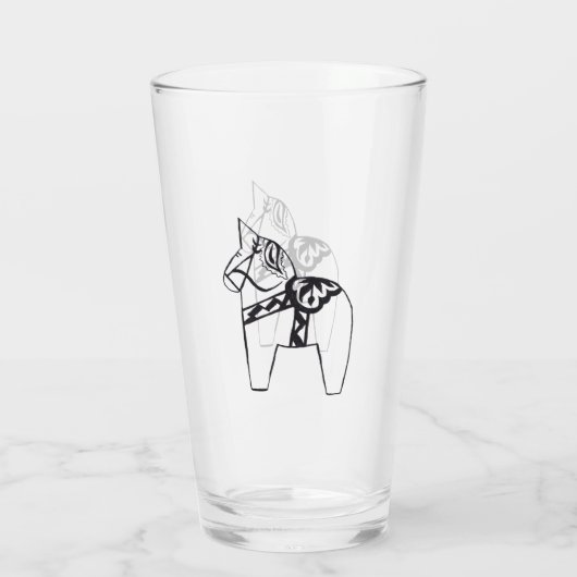 Dala Horse Glas (Achterkant)