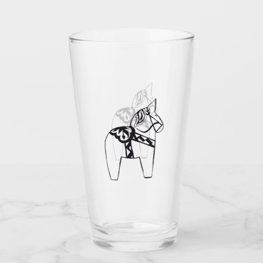 Dala Horse Glas (Voorkant)