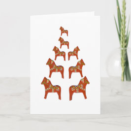 Dala Horse Holiday Kaart