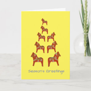 Dala Horse Holiday Kaart