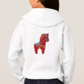 Dala Horse Hoodie van meisjes (Achterkant)