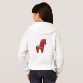 Dala Horse Hoodie van meisjes (Achterkant volledig)