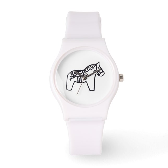 Dala Horse Horloge (Voorkant)