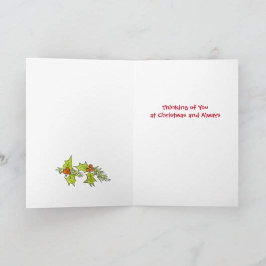 Dala Horse kerstboom Kaart (Binnen)