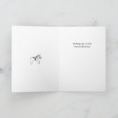 Dala Horse kerstboom Kaart (Binnen)