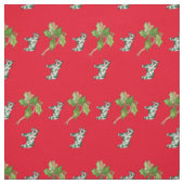 Dala Horse Kerstmis Stof (Swatch)