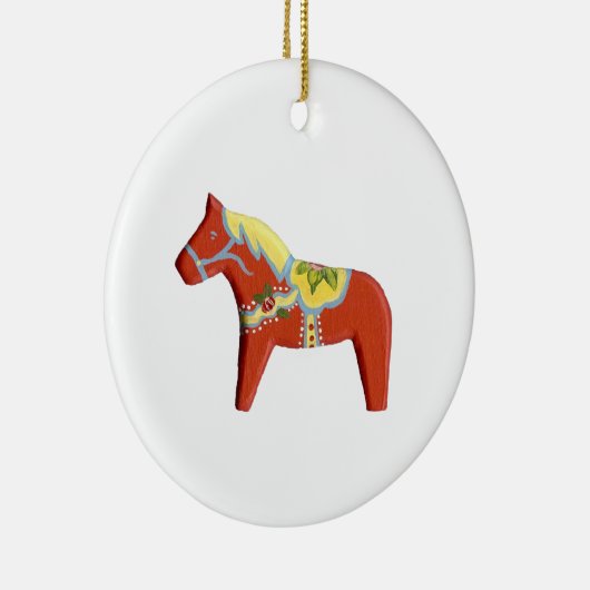 Dala Horse kerstversiering Keramisch Ornament (Rechts)