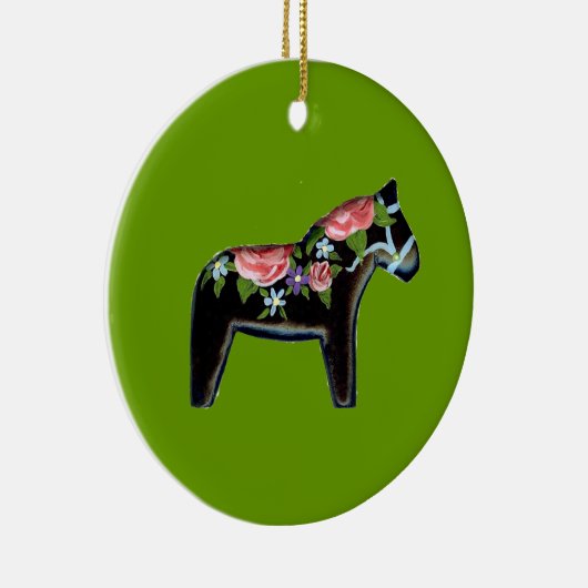 Dala Horse kerstversiering Keramisch Ornament (Rechts)