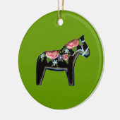 Dala Horse kerstversiering Keramisch Ornament (Links)