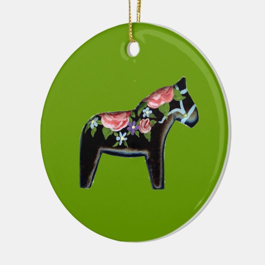 Dala Horse kerstversiering Keramisch Ornament (Links)