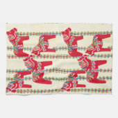 Dala Horse Kitchen Towel Theedoek (Horizontaal)