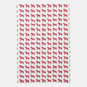 Dala Horse Kitchen Towel Theedoek
