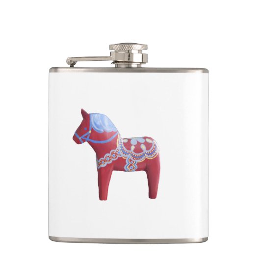 Dala Horse-kolf Heupfles (Voorkant)