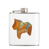 Dala Horse-kolf Heupfles (Voorkant)