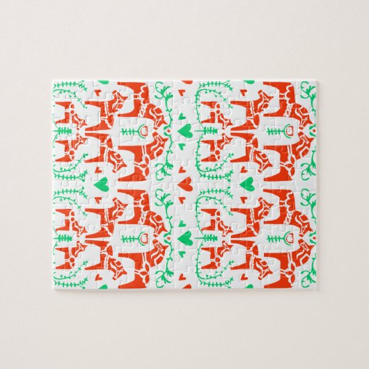 Dala Horse Legpuzzel (Horizontaal)