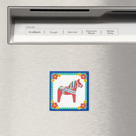 Dala Horse Magnet (Insitu (Vaatwasser))