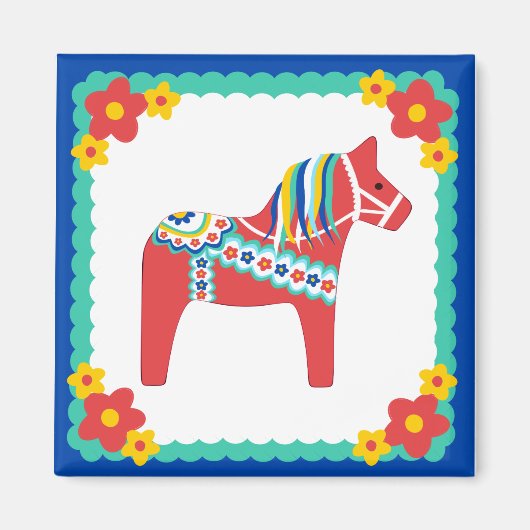 Dala Horse Magnet (Voorkant)