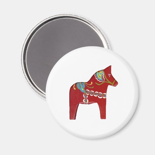 Dala Horse magnet (Voorkant / Achterkant)