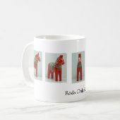 DALA HORSE mok - rood (Voorkant links)