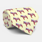 Dala Horse Necktie Stropdas (Opgerold)