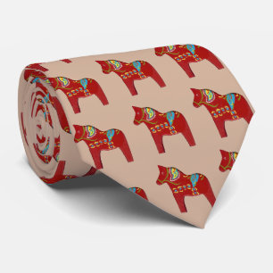 Dala Horse Necktie Stropdas