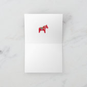 Dala Horse Notecard Kaart (Binnen)