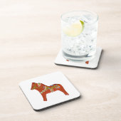 Dala Horse Onderzetter Set (Rechterzijde)