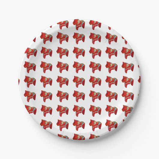 Dala Horse Paper-Bord Papieren Bordje (Voorkant)
