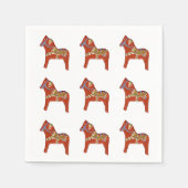 Dala Horse Paper Napkin Servetten (Voorkant)