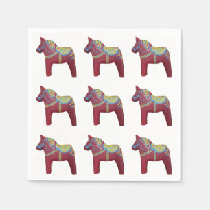 Dala Horse Paper Napkins Servetten