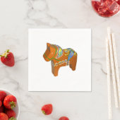 Dala Horse Paper Napkins Servetten (Insitu)
