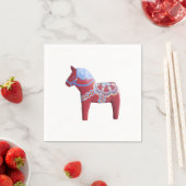Dala Horse Paper Napkins Servetten (Insitu)