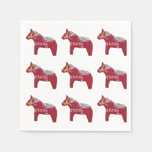 Dala Horse-papieren servetten