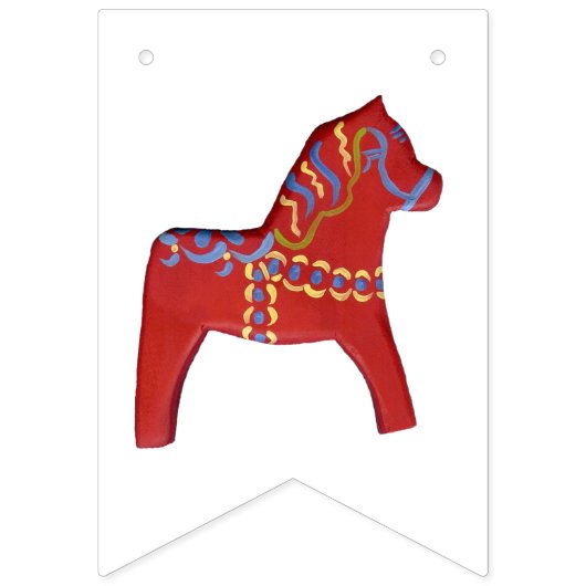 Dala Horse Party Bunting Vlaggetjes (Tweede vlag)