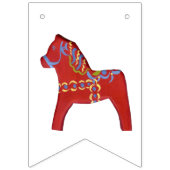 Dala Horse Party Bunting Vlaggetjes (Derde vlag)