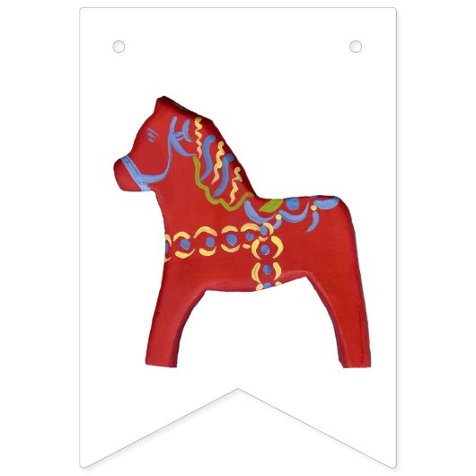 Dala Horse Party Bunting Vlaggetjes (Derde vlag)