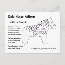 Dala Horse Pattern om te delen